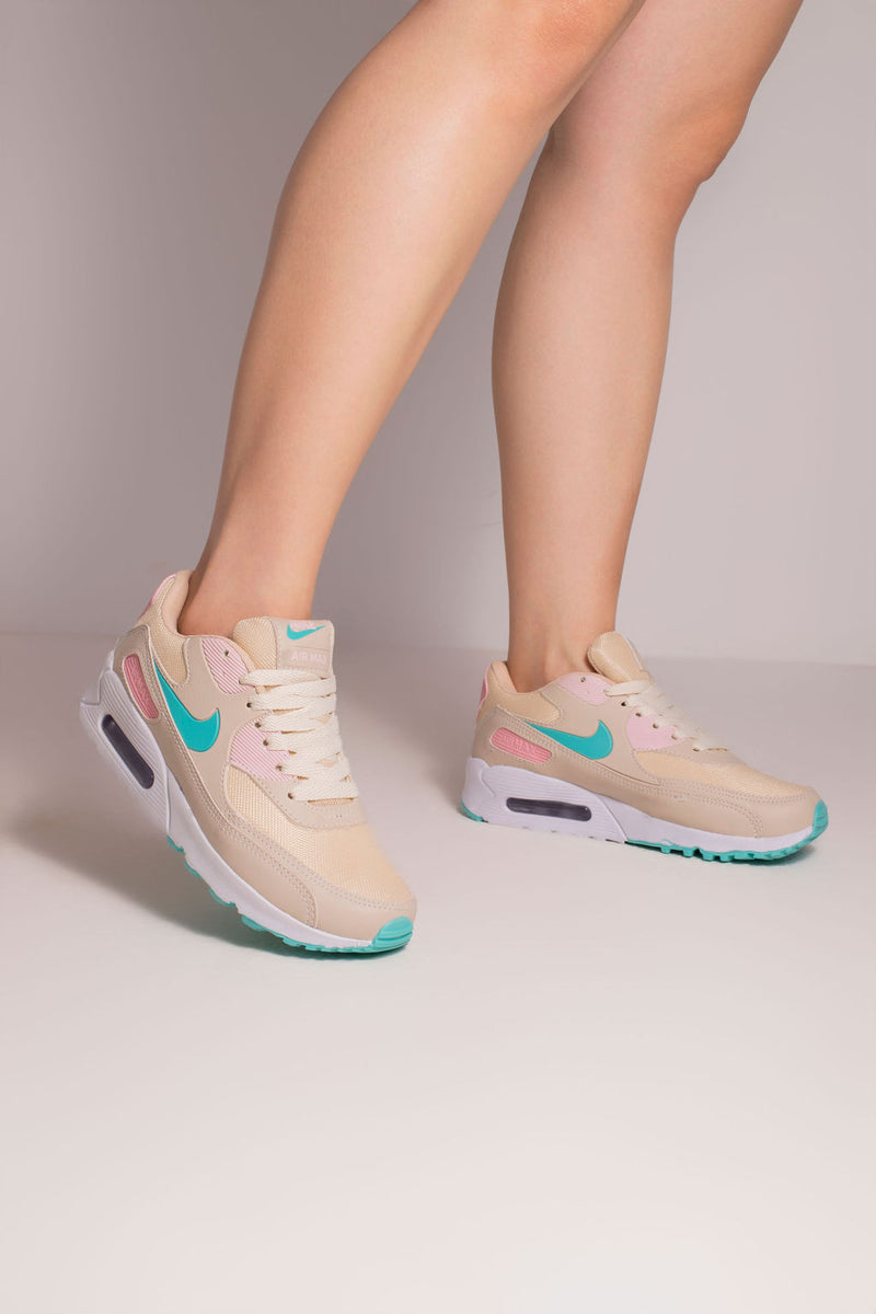 Nk Air Max 90 Cinza Verde Água