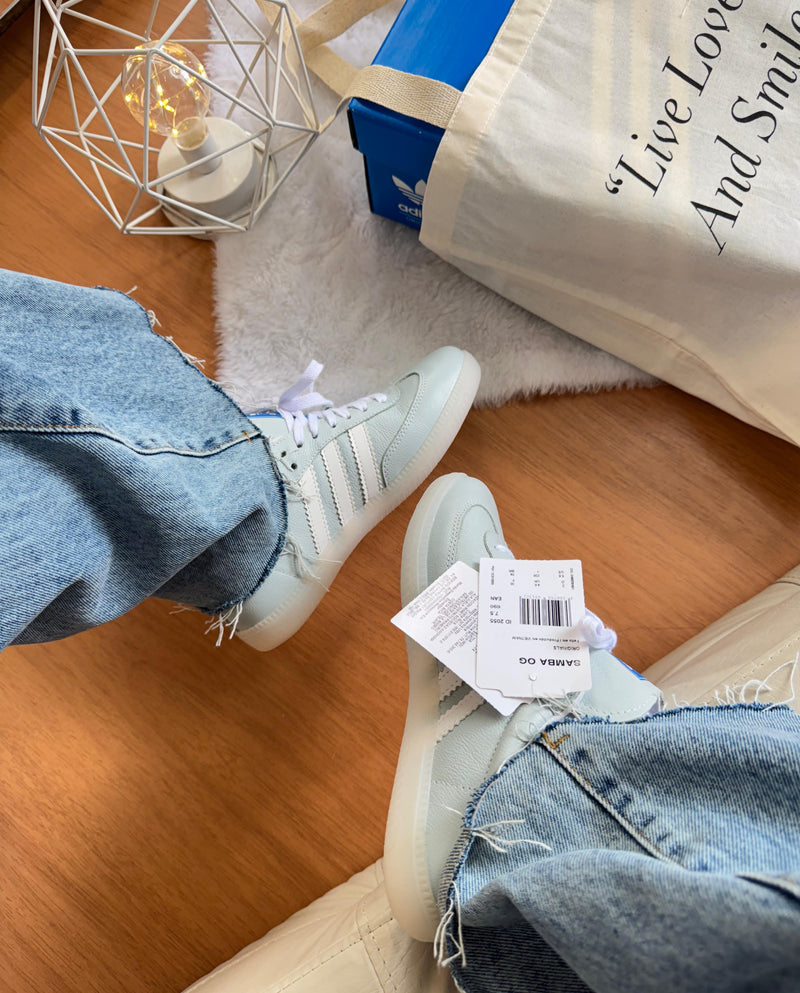 Ad Samba OG Couro Azul