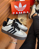 Ad Samba Retrô Prata/Preto