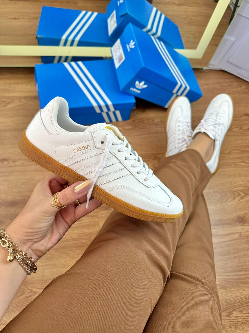 Samba Couro Branco