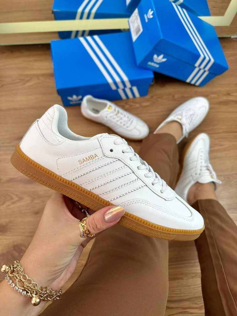 Samba Couro Branco
