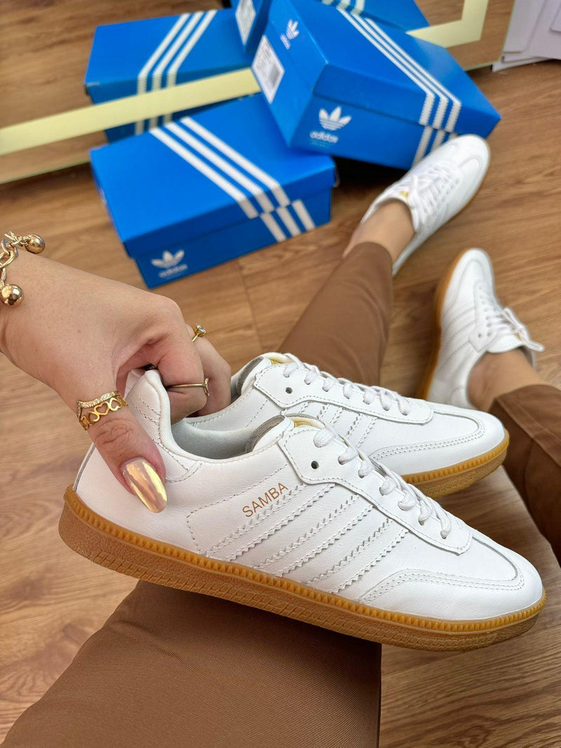 Samba Couro Branco