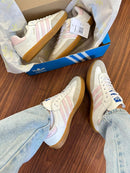 Ad Samba Couro Bco/Rosa