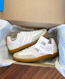 Ad Samba Couro Bco/Rosa